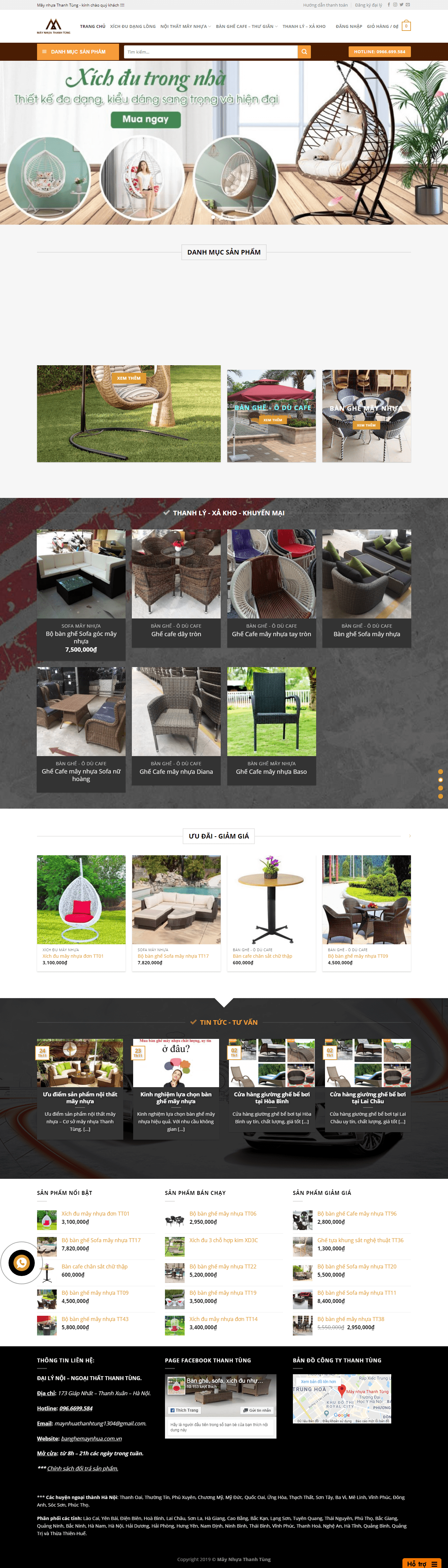 Thiết kế Web nội thất kiến trúc banghemaynhua.com.vn