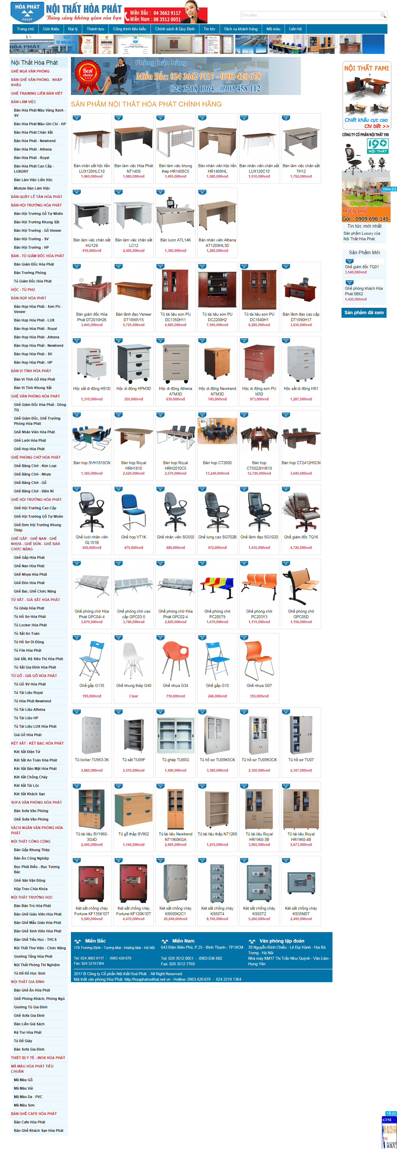 Thiết kế Web nội thất kiến trúc hoaphatnoithat.net.vn
