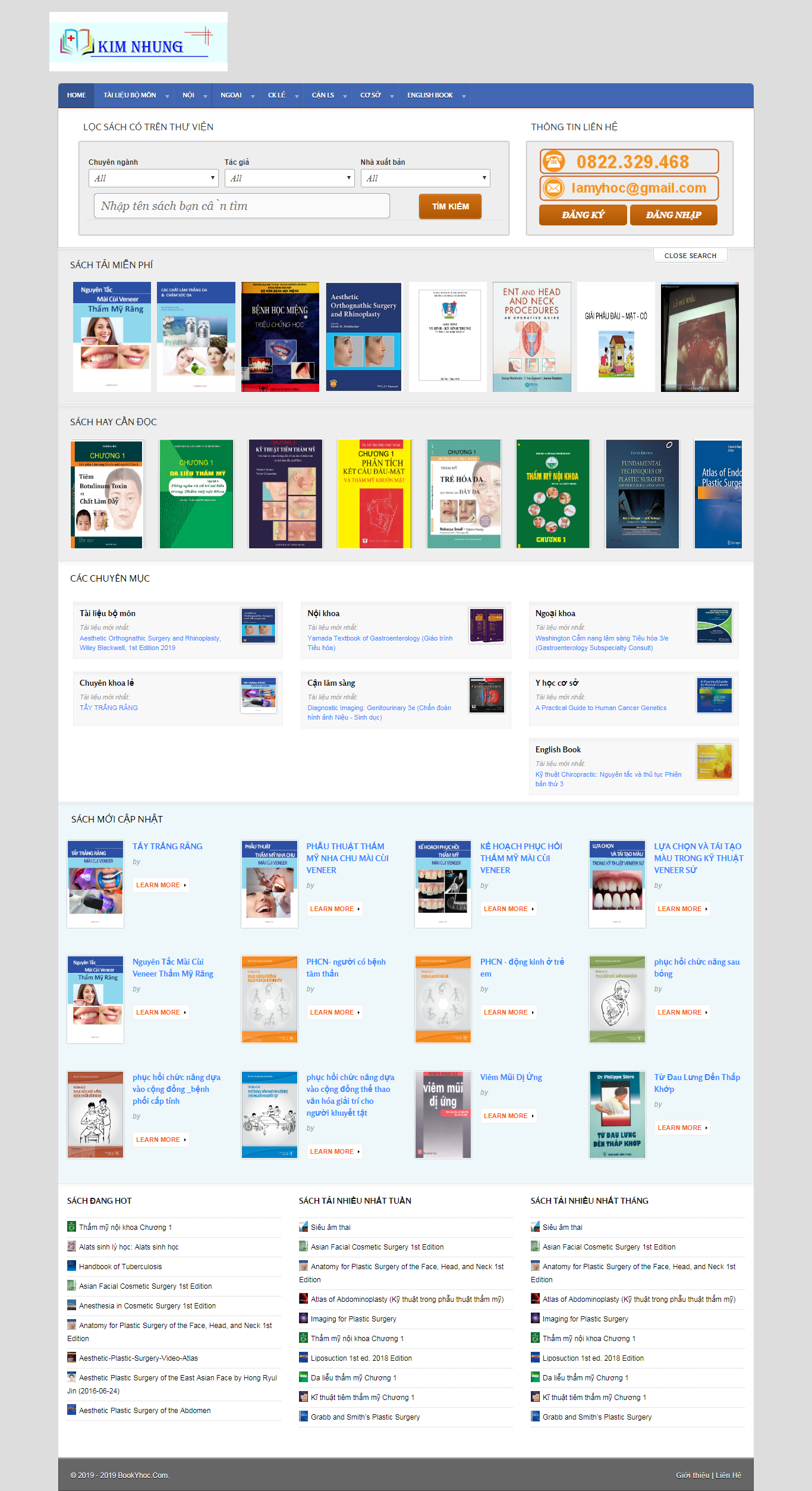 Thiết kế Web bán sách ebook bookyhoc.com