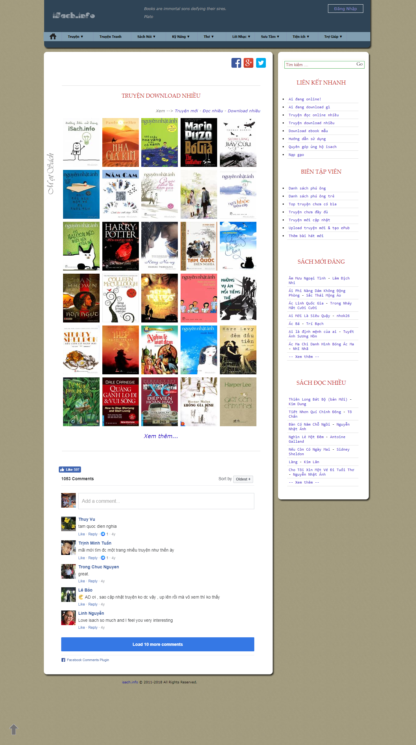 Thiết kế Web bán sách ebook isach.info