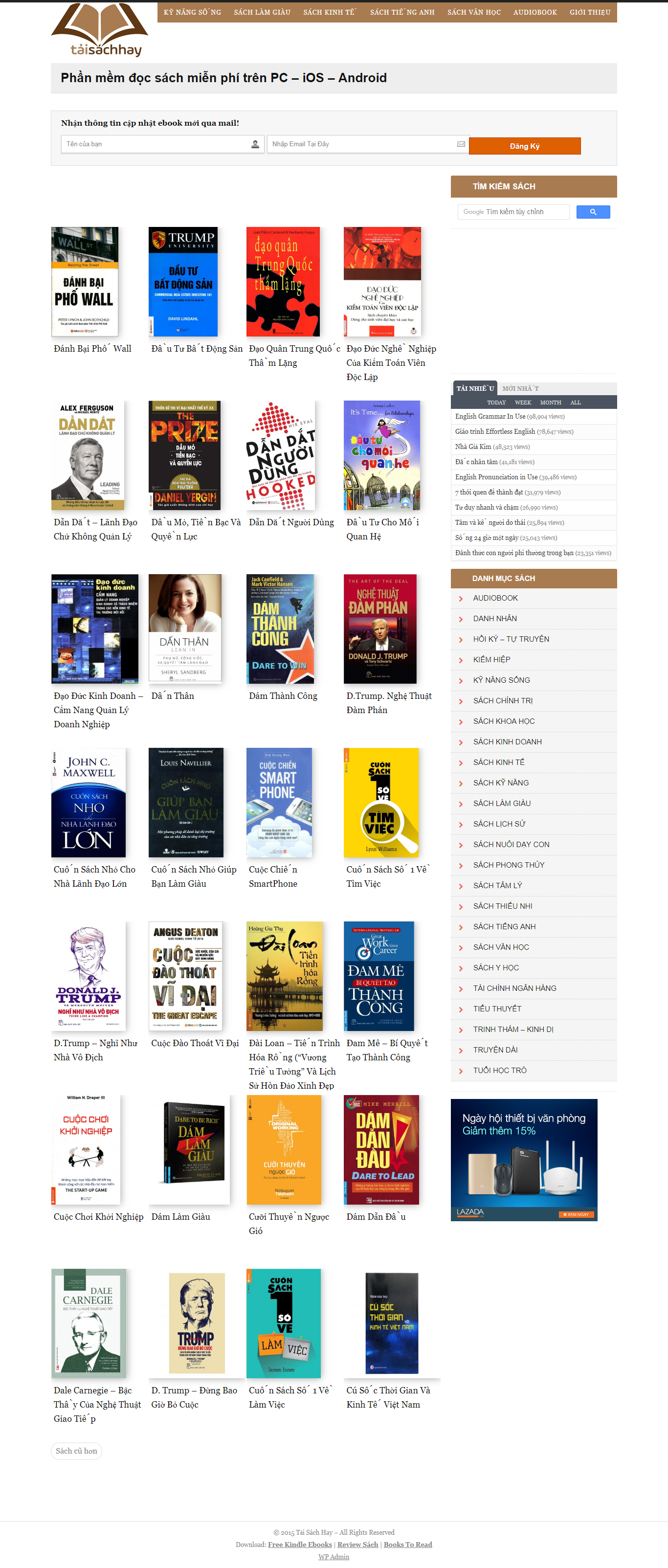 Thiết kế Web bán sách ebook taisachhay.com