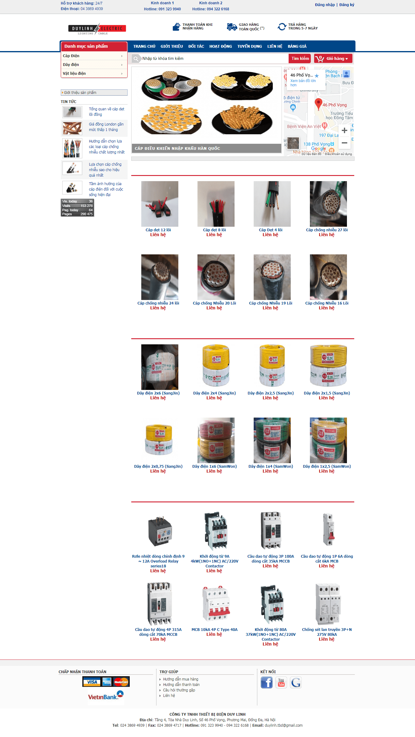 Thiết kế Web thiết bị Điện elecmart.com.vn