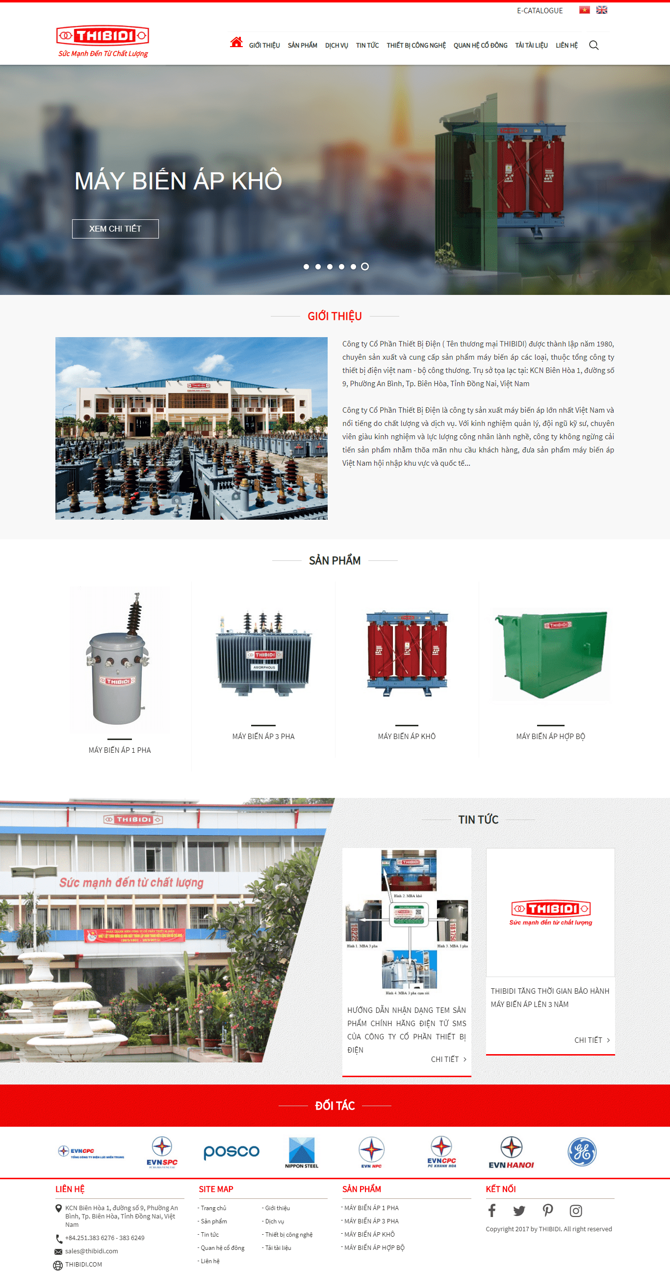 Thiết kế Web thiết bị Điện thibidi.com.vn