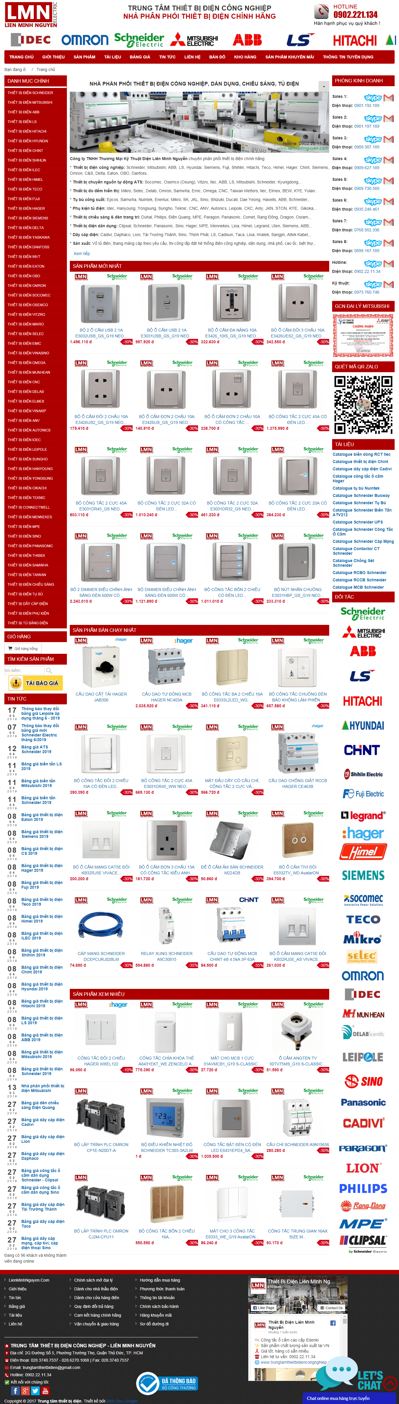 Thiết kế Web thiết bị Điện trungtamthietbidiencongnghiep.vn