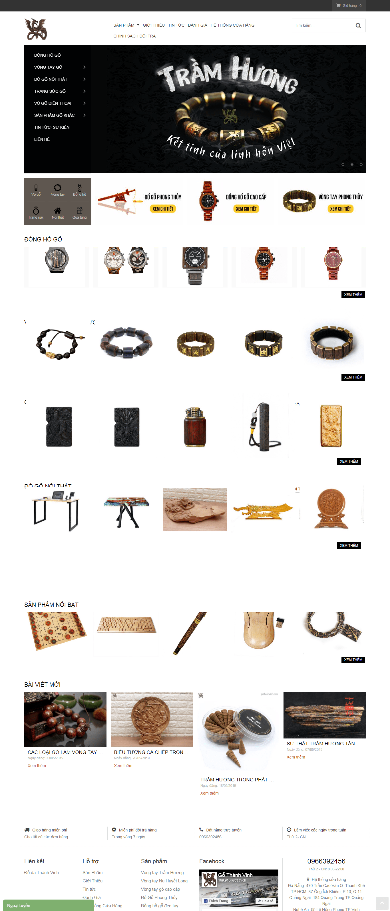 Thiết kế Web phong thuỷ gothanhvinh.com