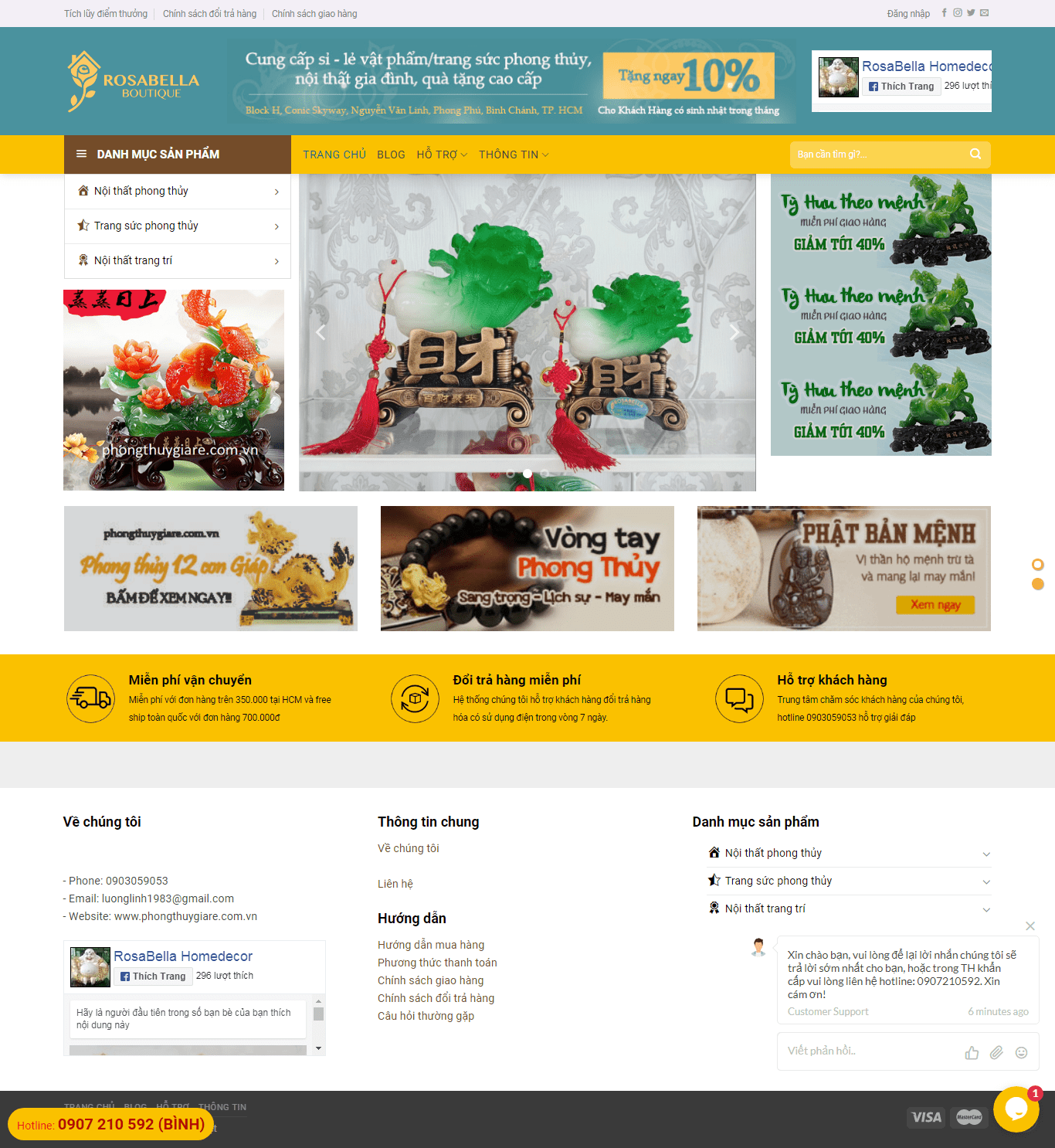 Thiết kế Web phong thuỷ phongthuygiare.com.vn