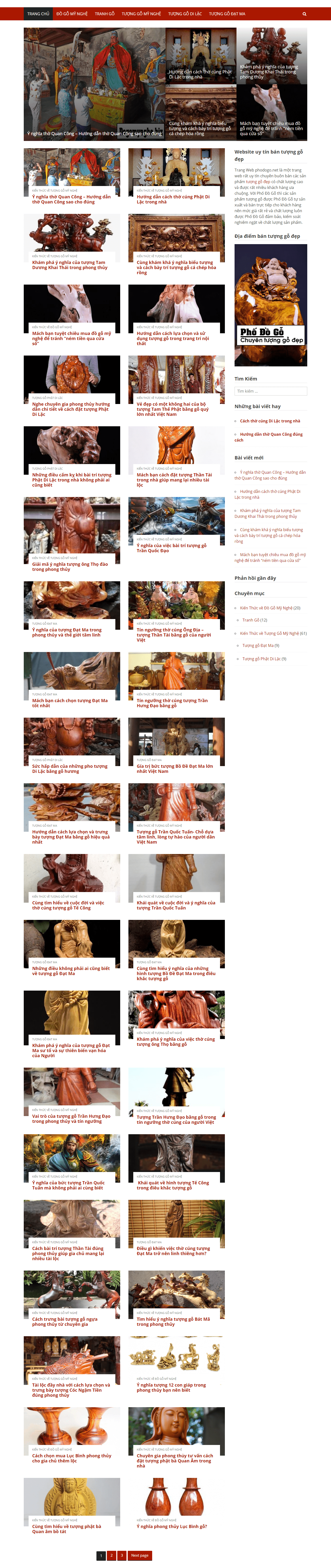 Thiết kế Web Đồ gỗ mỹ nghệ dogomynghe.biz