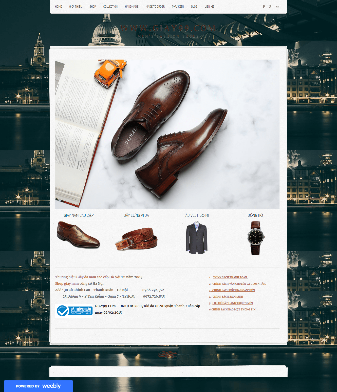 Thiết kế Web bán giày dép giay99.com