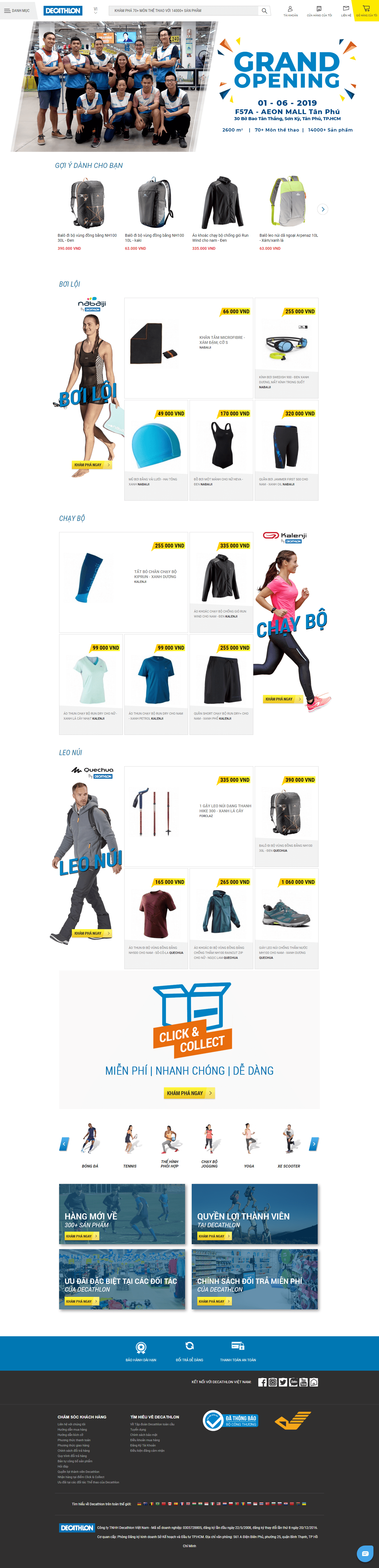 Thiết kế Web bán Đồ thể thao decathlon.vn