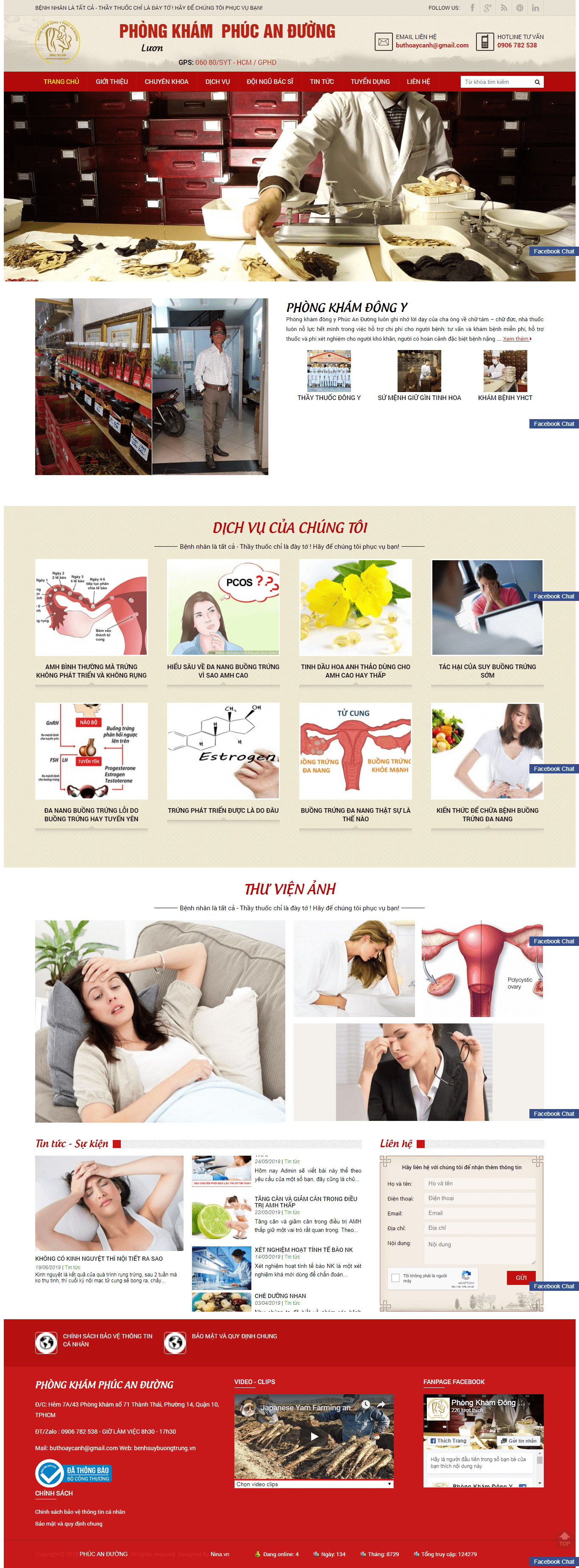 Thiết kế Web đông y benhsuybuongtrung.vn