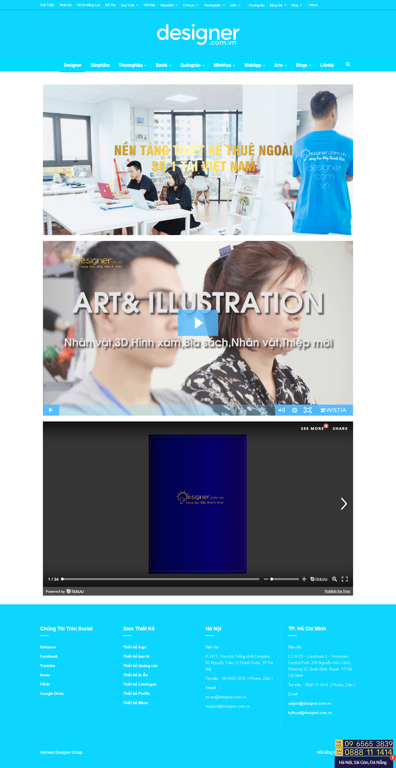Thiết kế Web thương hiệu logo designer.com.vn