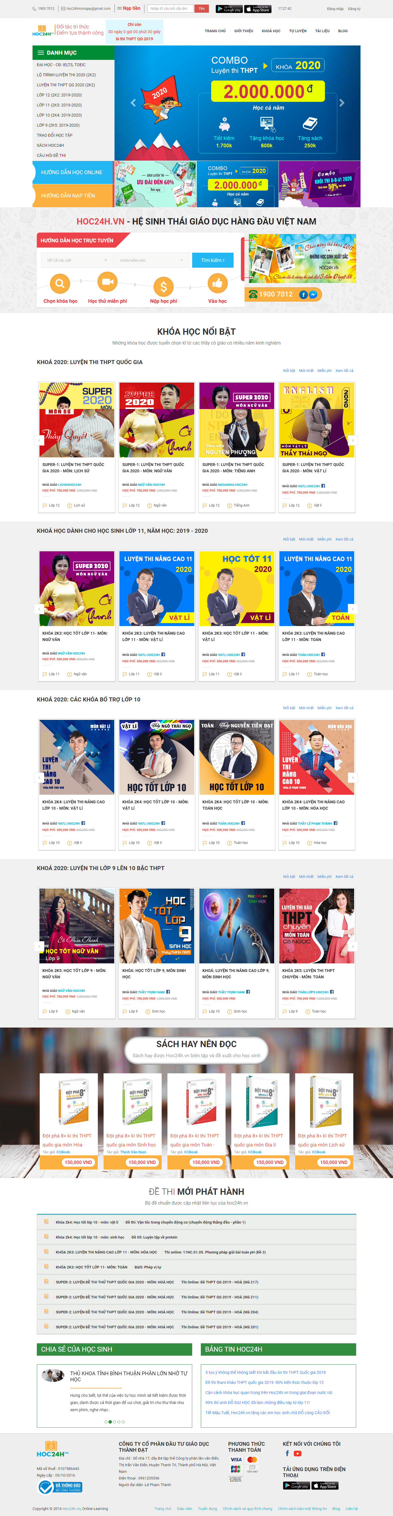 Thiết kế Web học trực tuyến hoc24h.vn