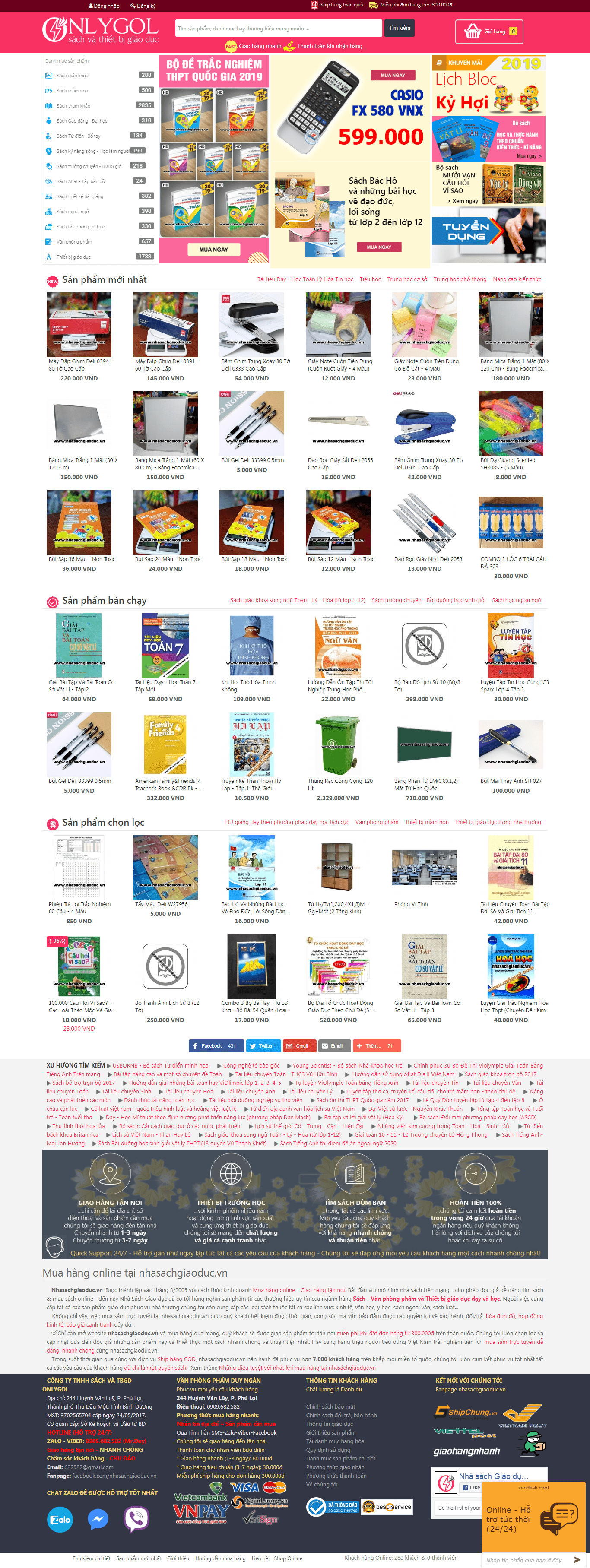 Thiết kế Web nhà sách nhasachgiaoduc.vn