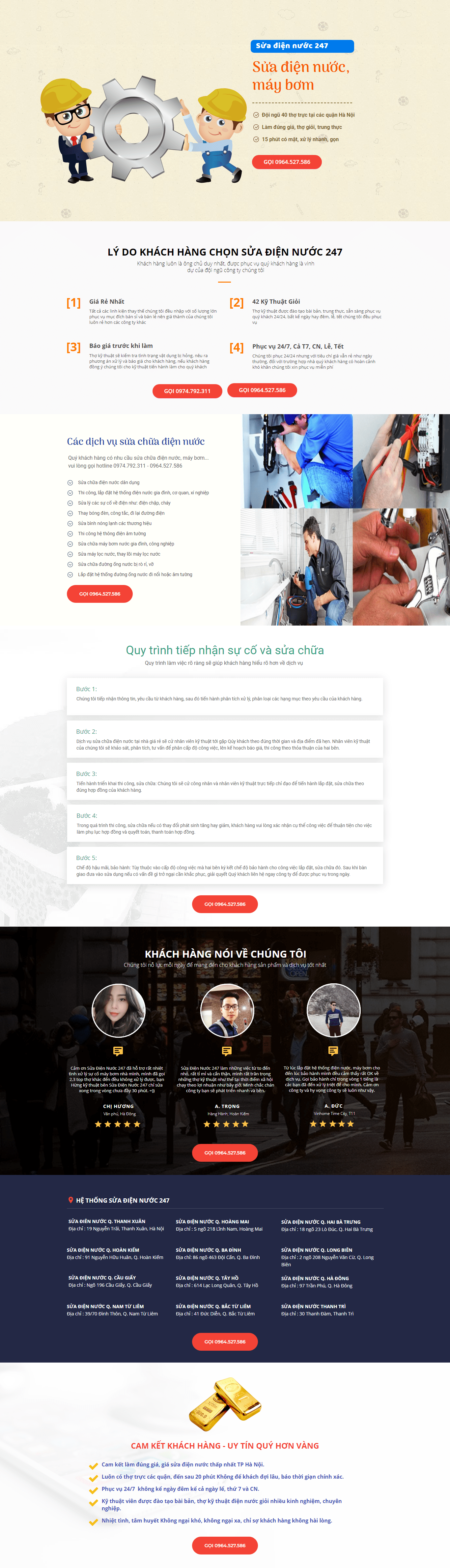 Thiết kế Web điện dân dụng suadiennuocuytin247.com