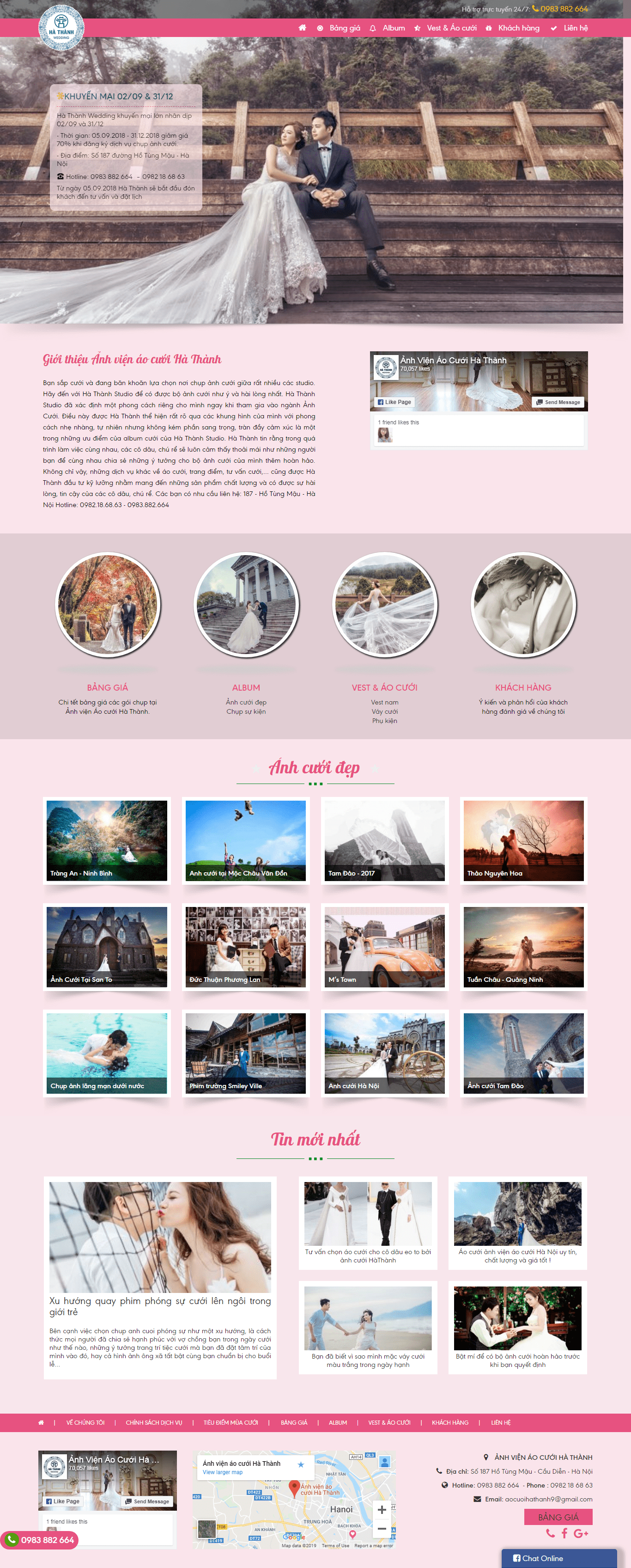 Thiết kế Web chụp ảnh cưới chupanhcuoi.biz