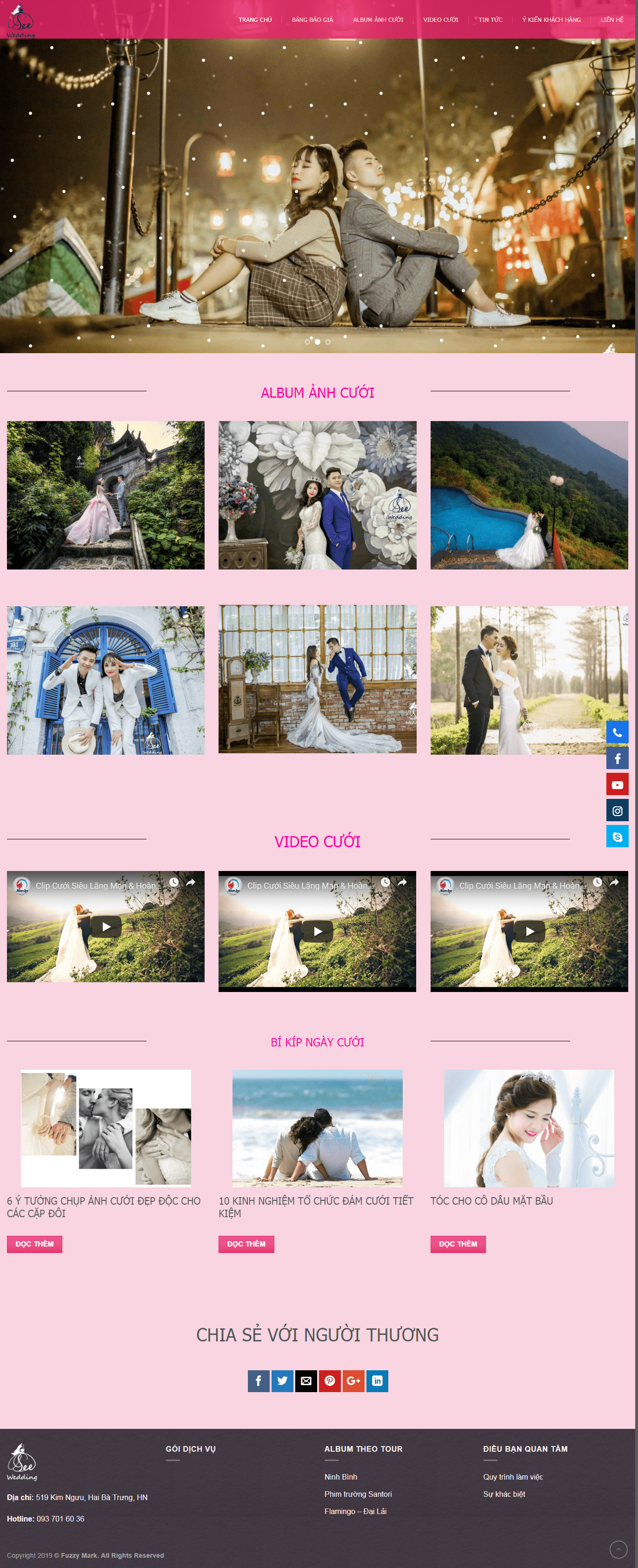 Thiết kế Web chụp ảnh cưới leewedding.vn