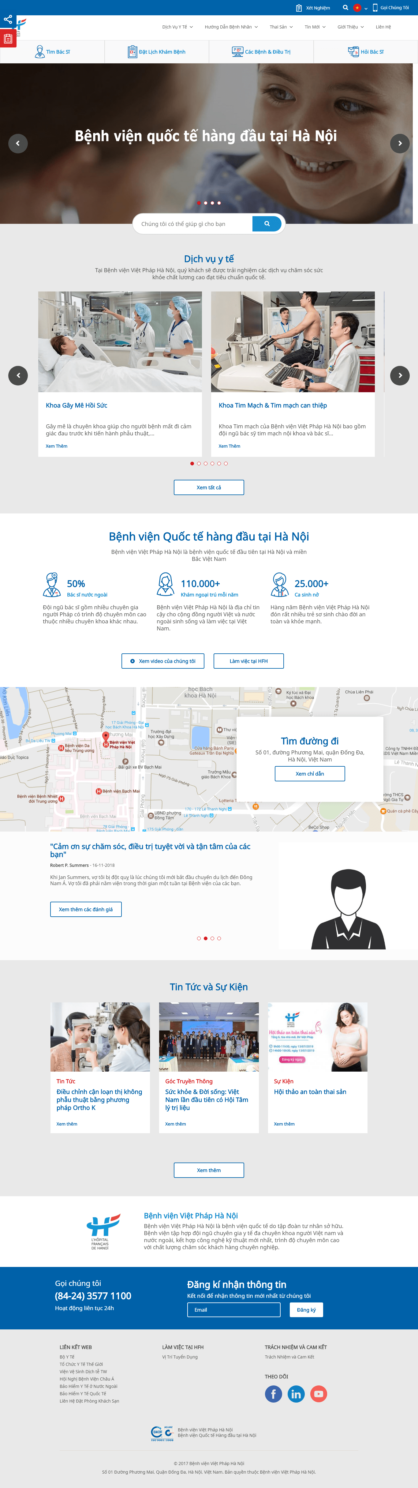 Thiết kế Web phòng khám hfh.com.vn