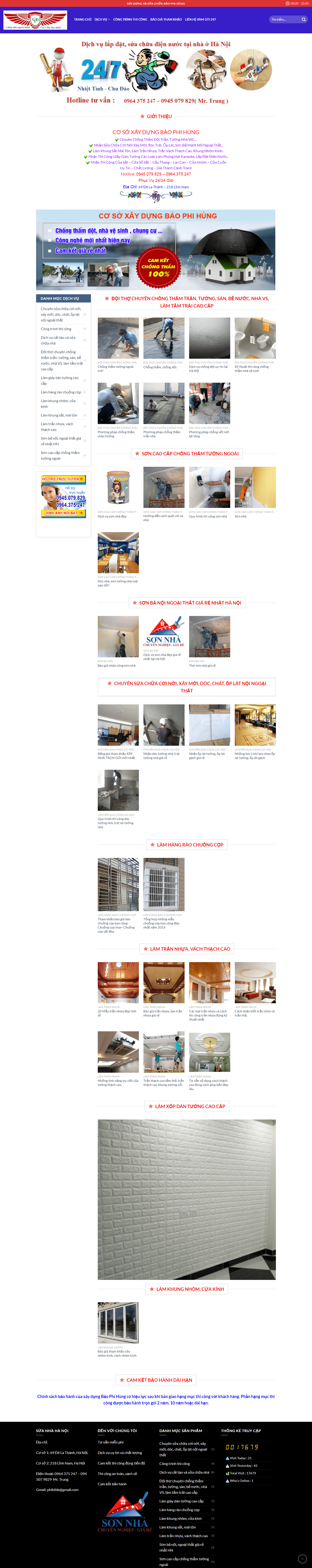 Thiết kế Web sửa nhà trọn gói suanhahanoi24h.net