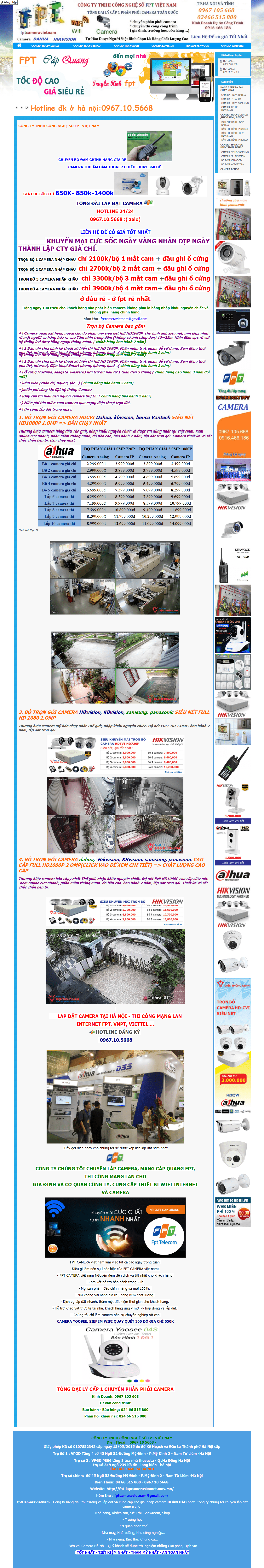 Thiết kế Web php fpt-lapcamerasieunet.mov.mn