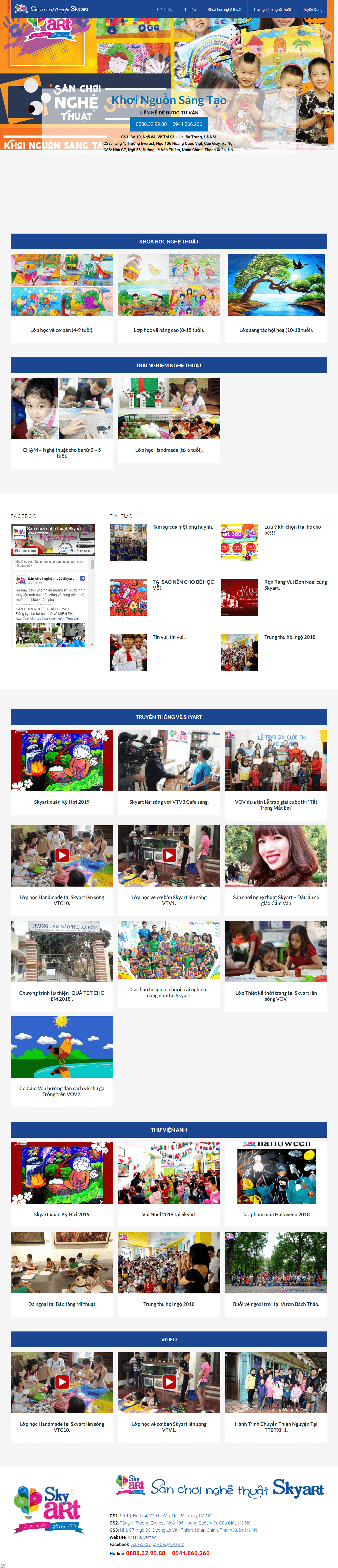 Thiết kế Web theo yêu cầu skyart.vn
