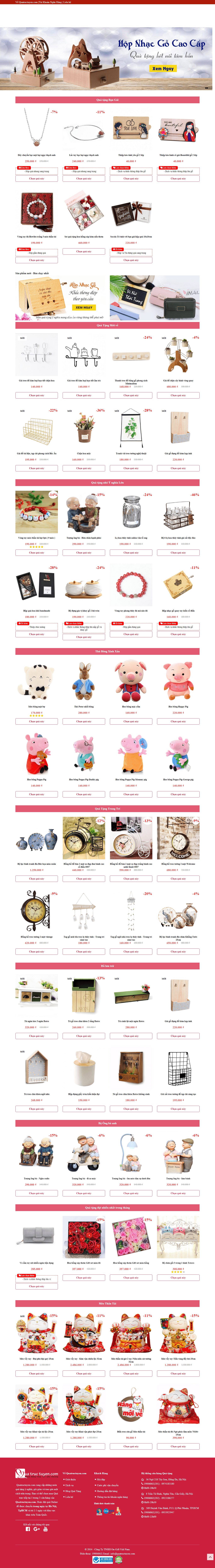 Thiết kế Web quà tặng quatructuyen.com