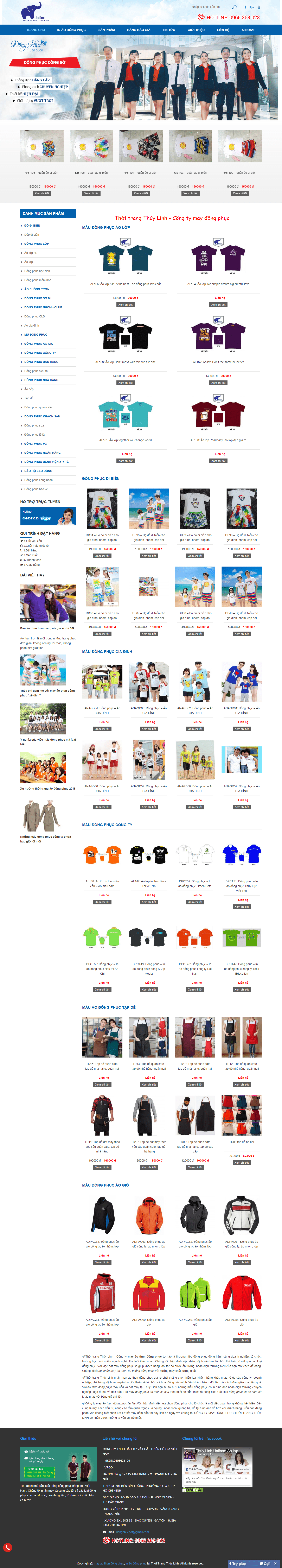 Thiết kế Web thời trang thoitrangthuylinh.vn