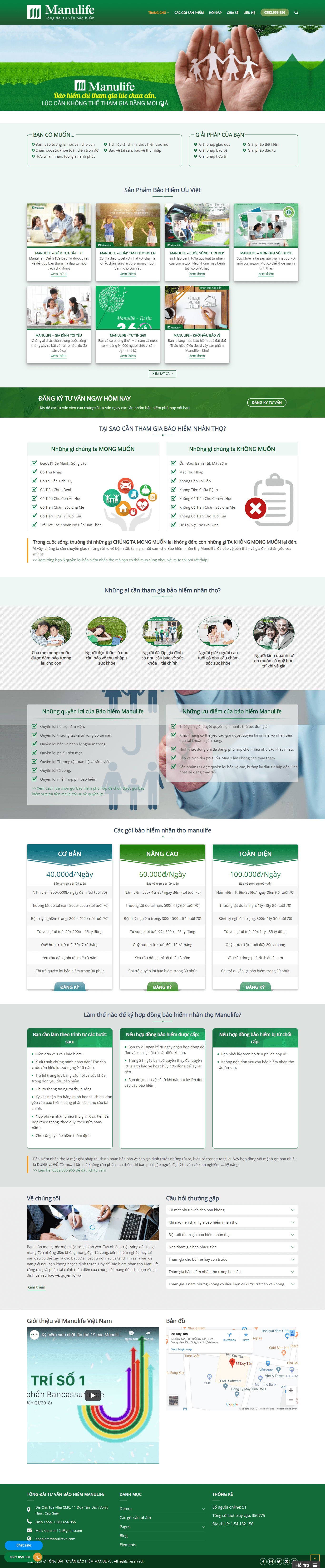 Thiết kế Web tin tức baohiemmanulifevn.com