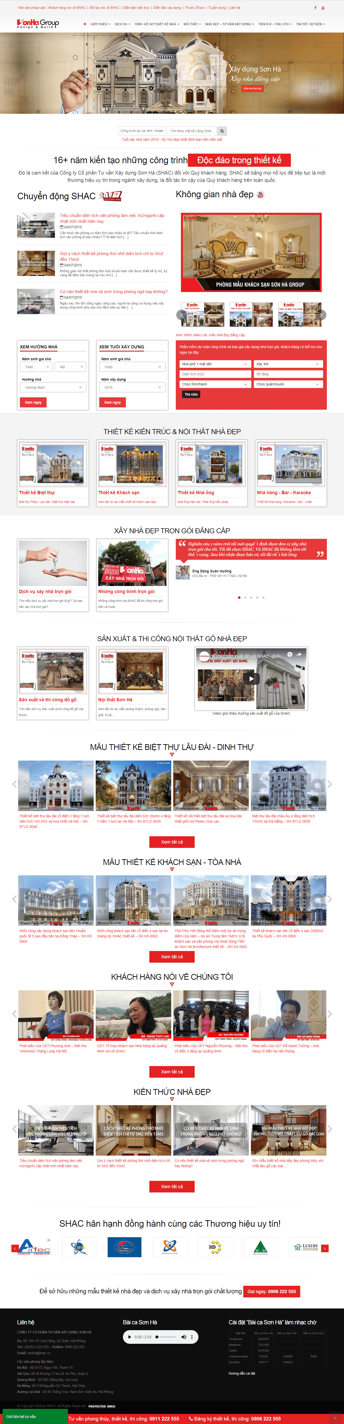 Thiết kế Web xây dựng shac.vn