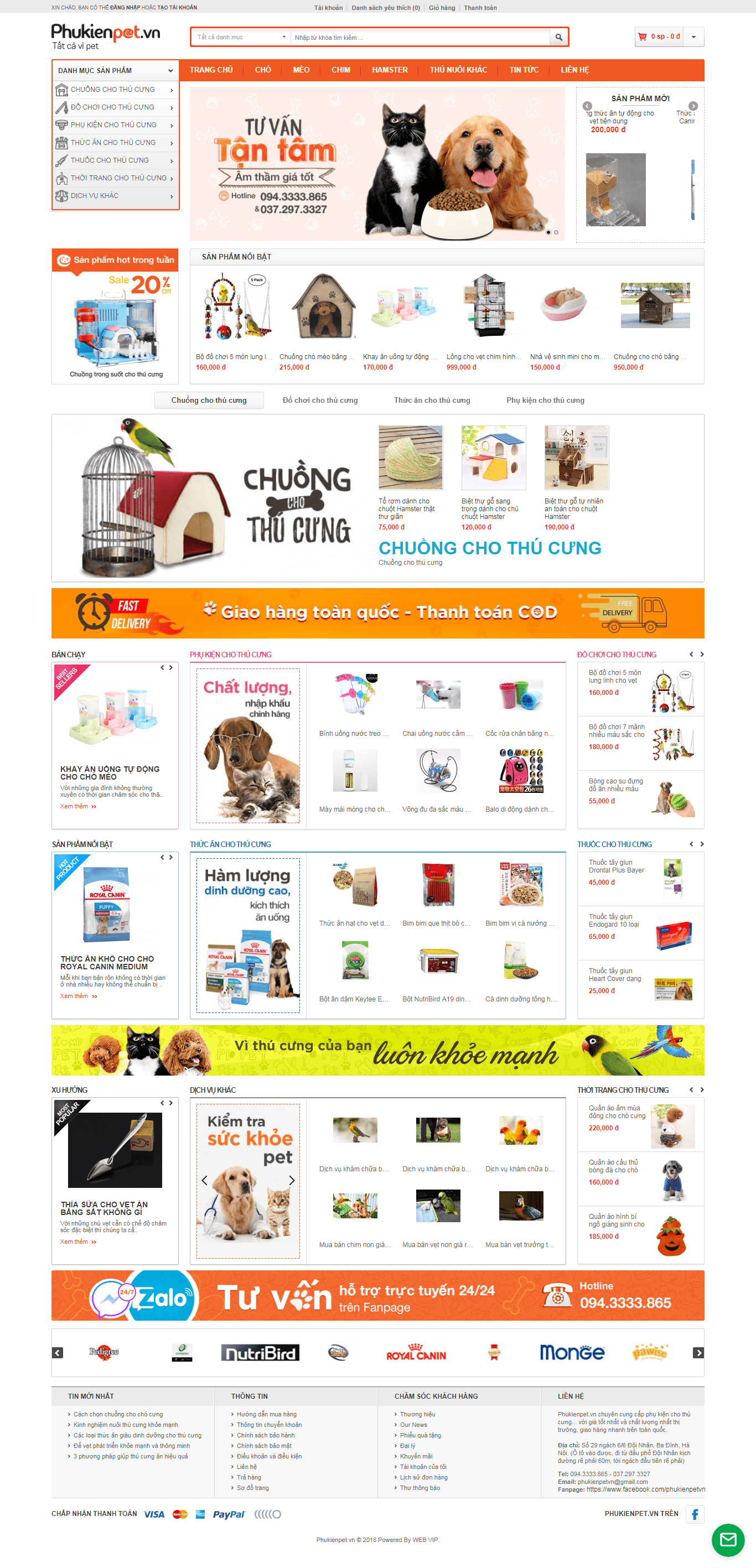 Thiết kế Web chuẩn seo phukienpet.vn