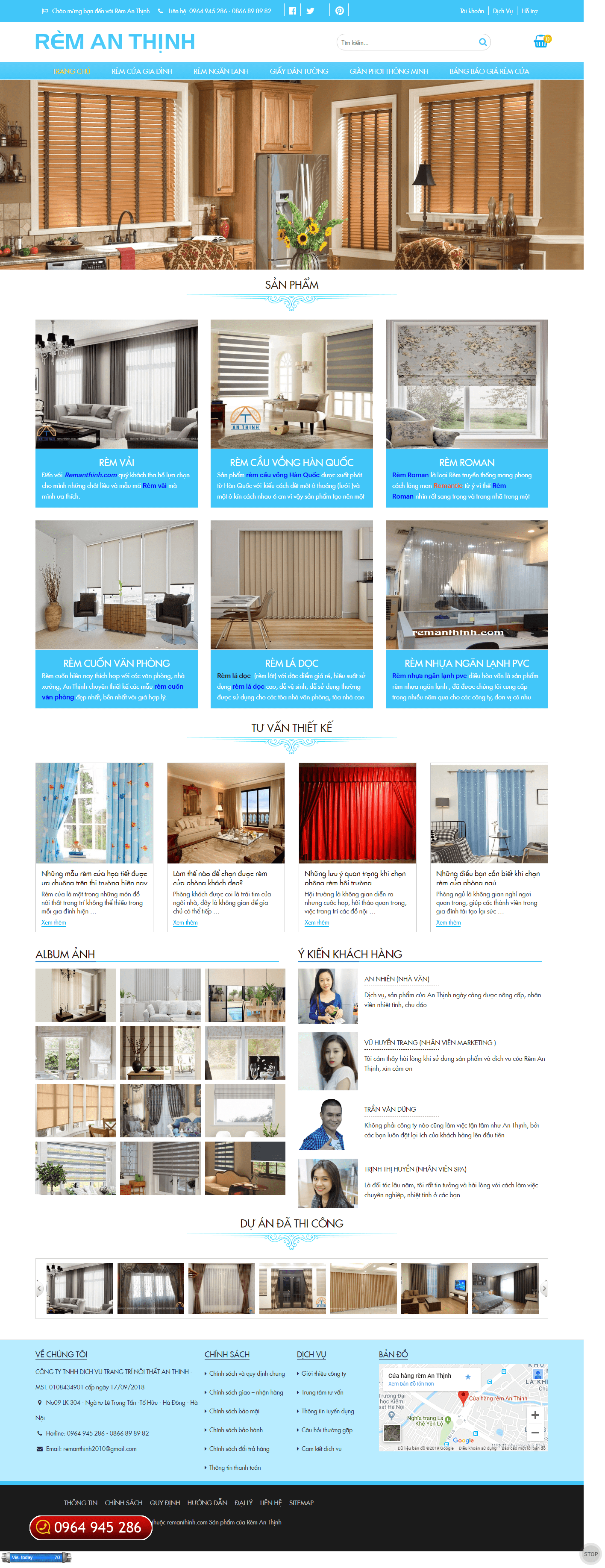 Thiết kế Web chuyên nghiệp remanthinh.com