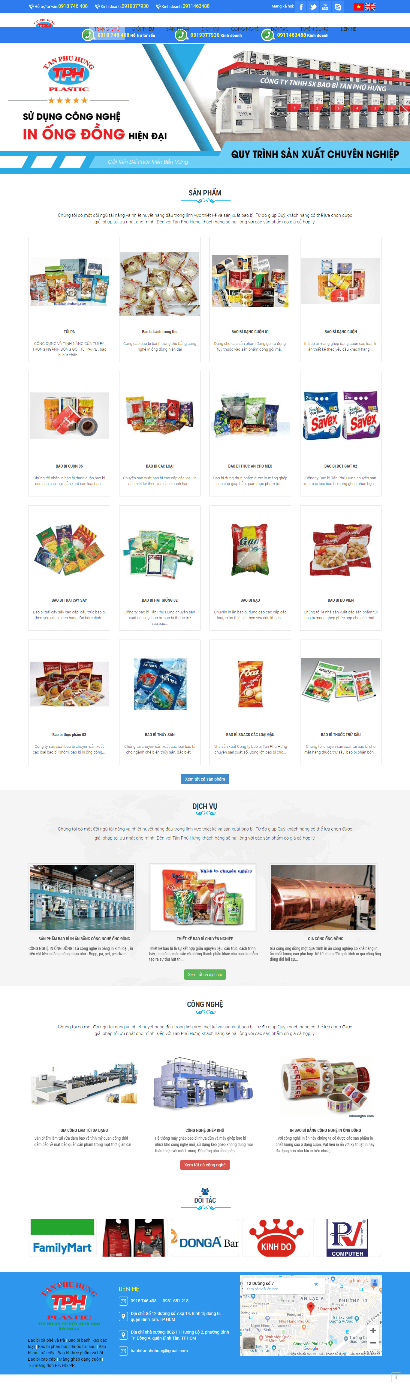 Thiết kế Web bao bì baobitanphuhung.com