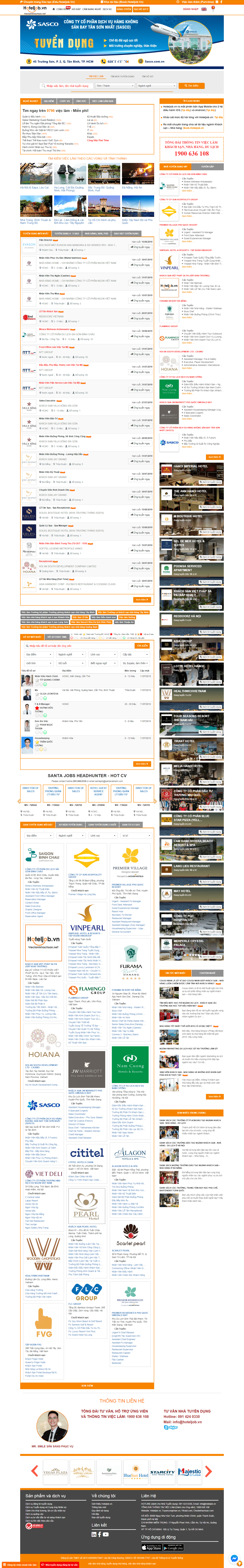 Thiết kế Web việc làm hoteljob.vn