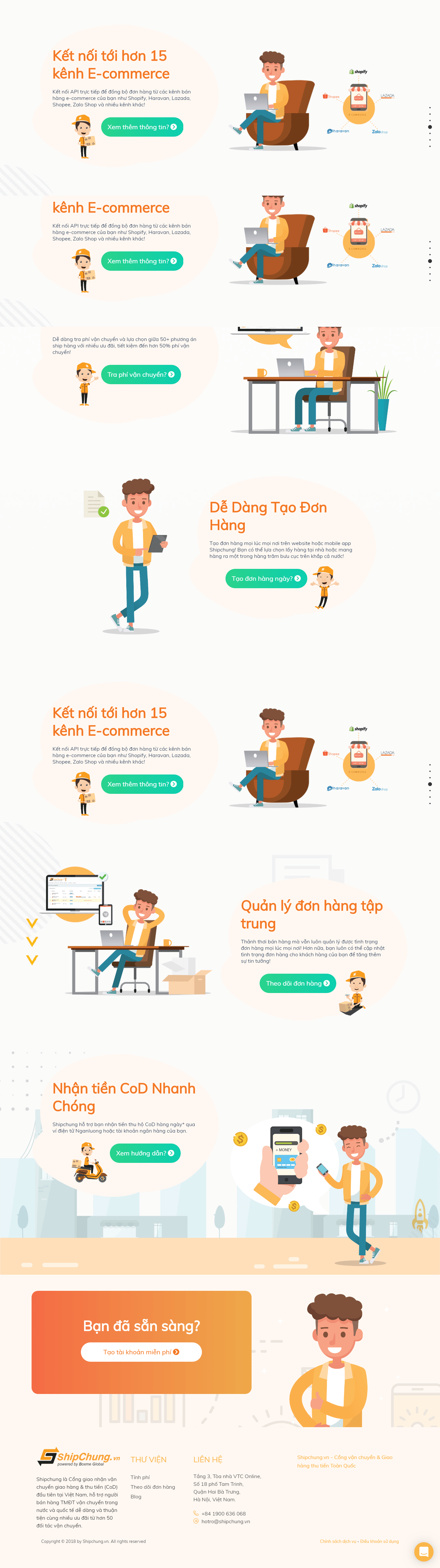 Thiết kế Web ship hàng shipchung.vn