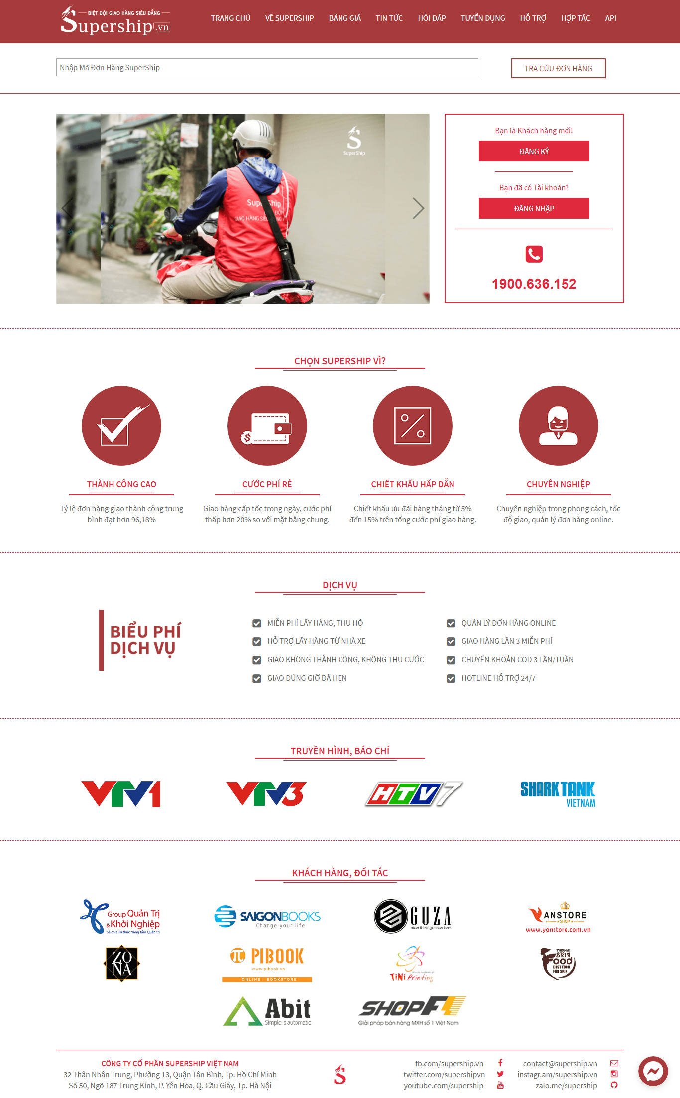 Thiết kế Web ship hàng supership.vn