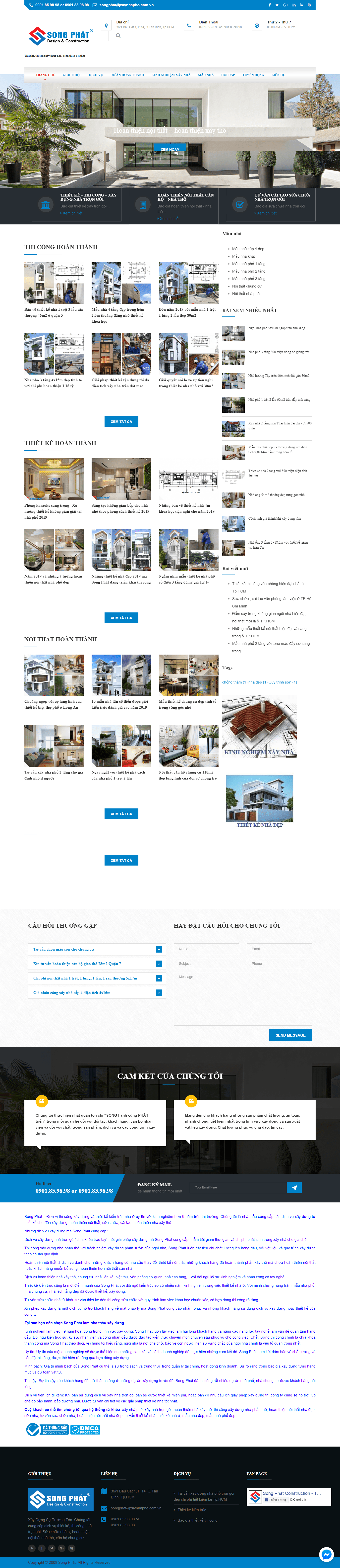 Thiết kế Web công ty xaynhapho.com.vn