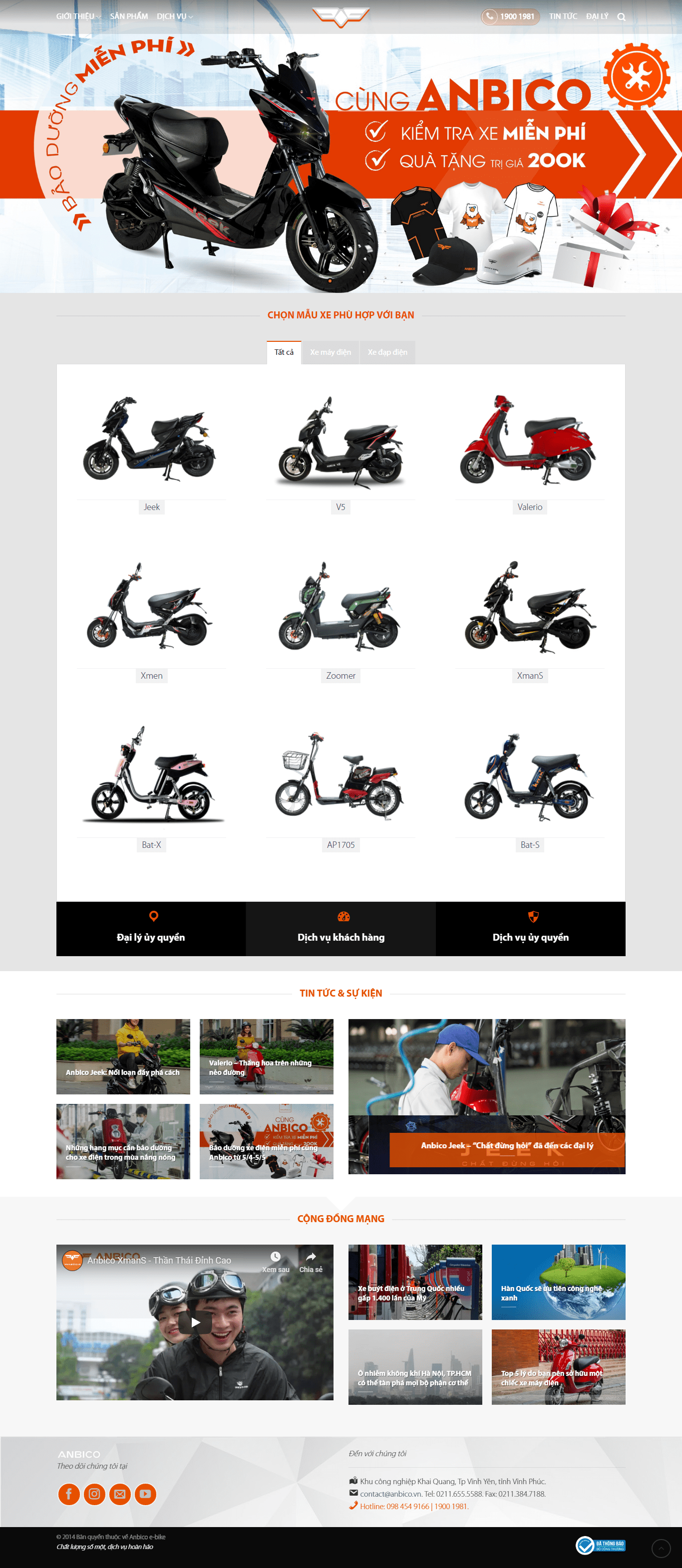 Thiết kế Web cửa hàng anbico.vn