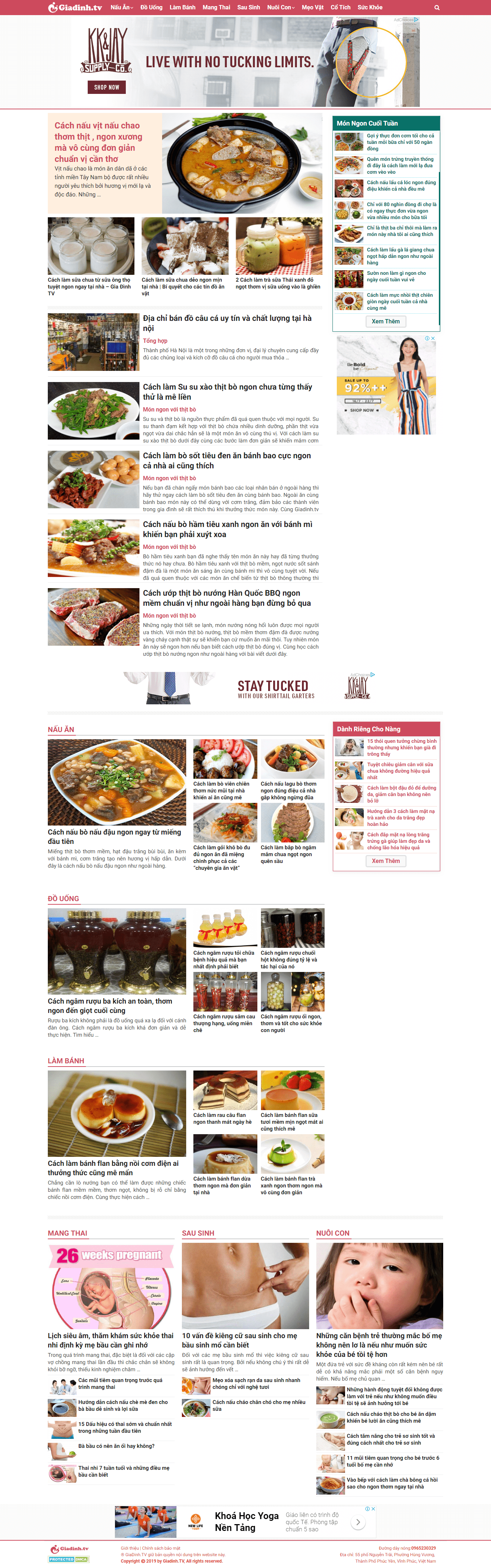 Thiết kế Web tạp chí giadinh.tv