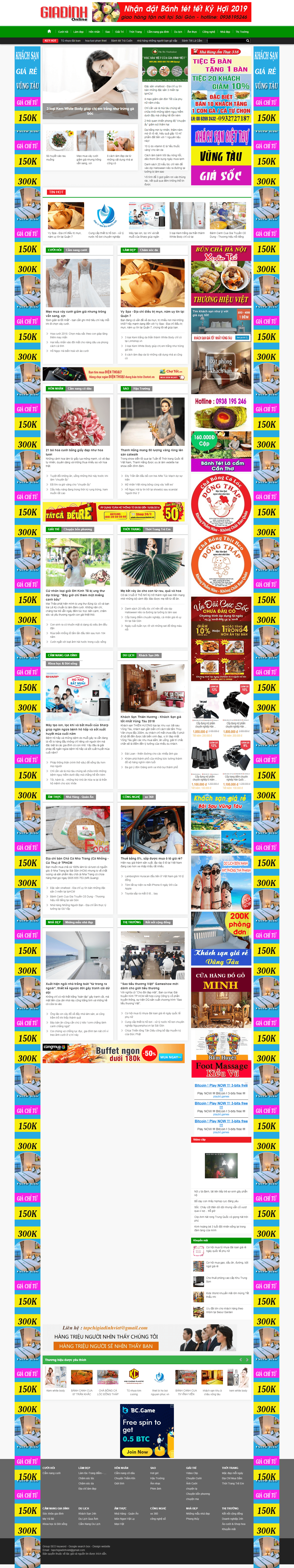 Thiết kế Web tạp chí tapchigiadinh.com.vn