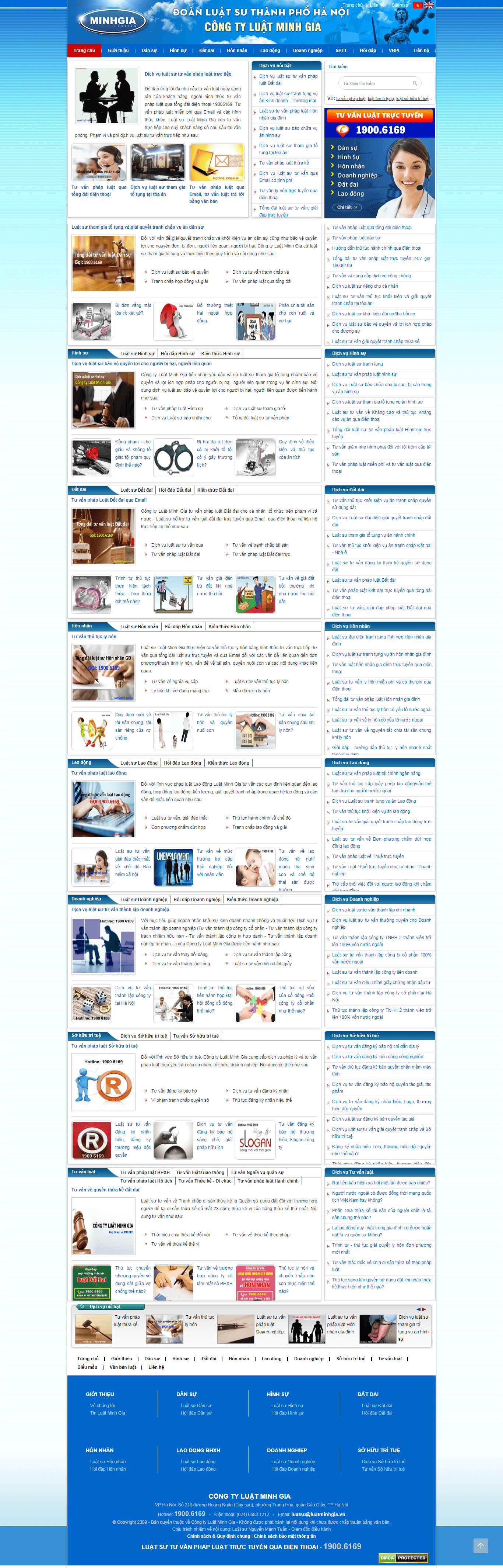 Thiết kế Web hà nội luatminhgia.com.vn