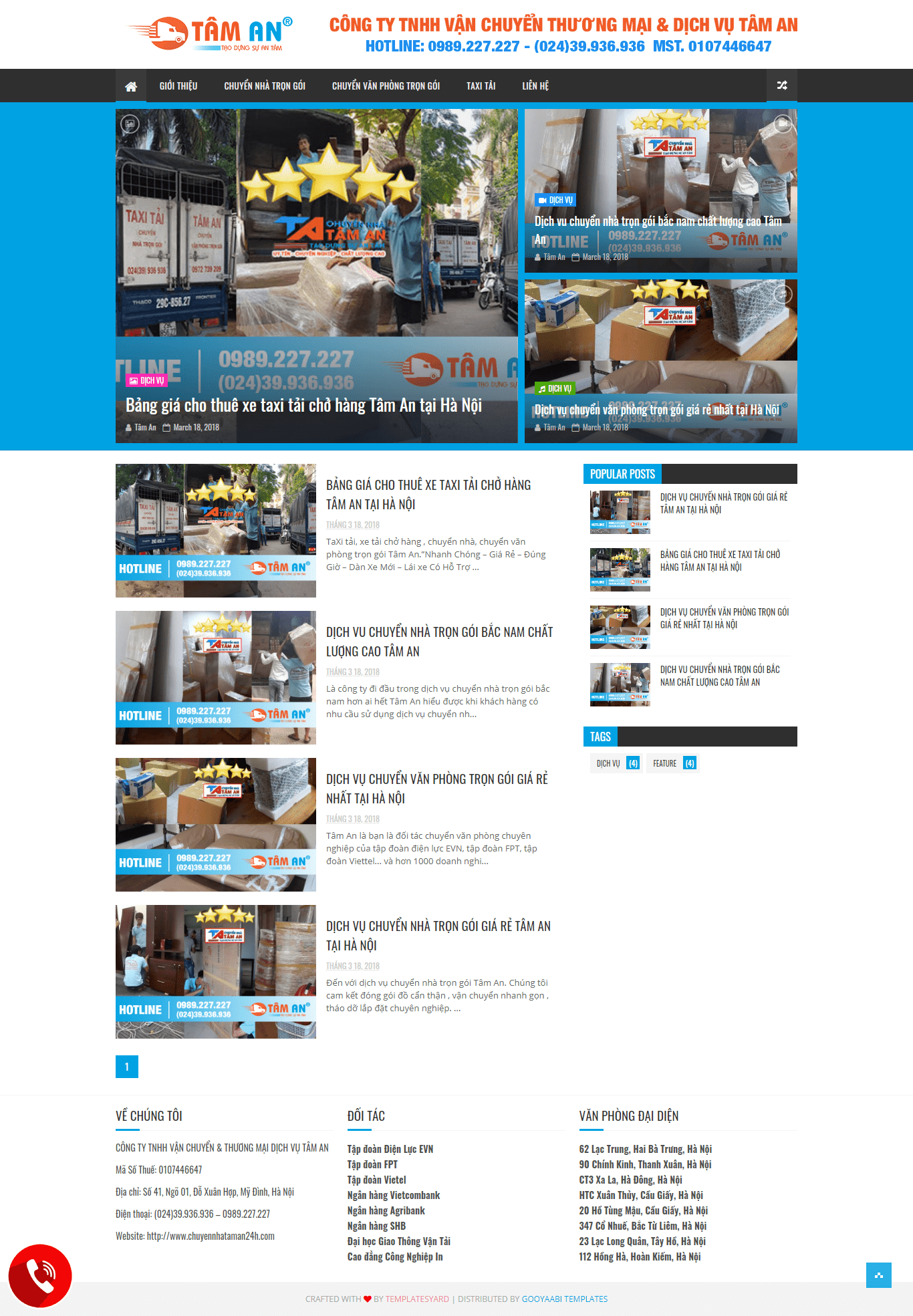 Thiết kế Web dịch vụ chuyennhatrongoitaman24h.net