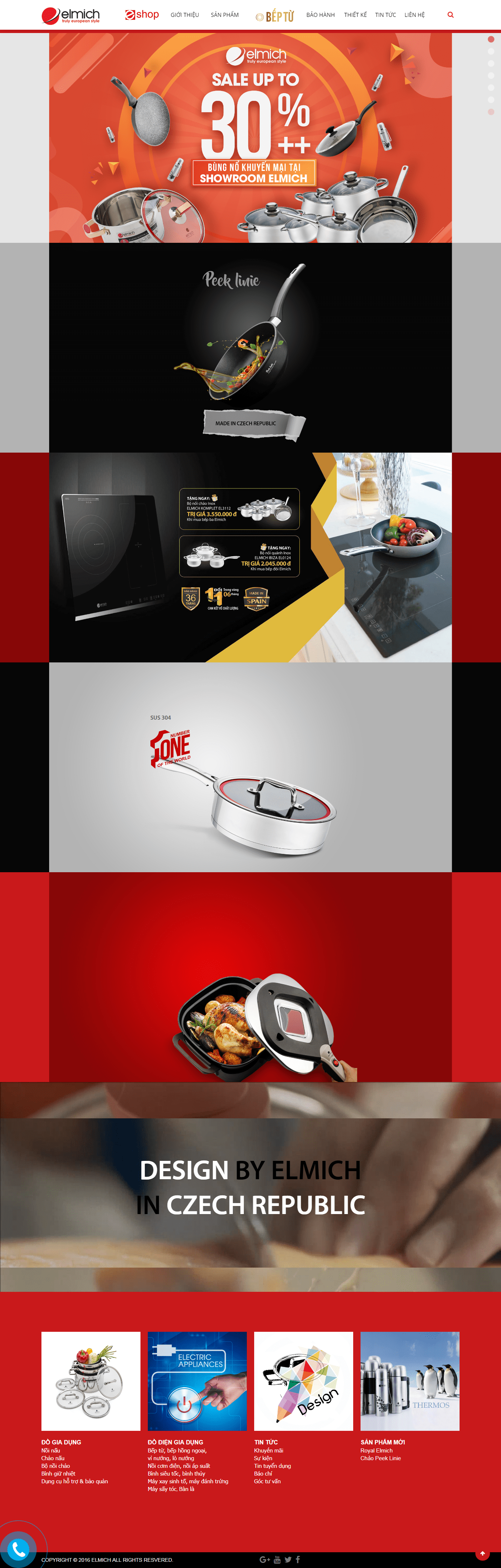 Thiết kế Web cửa hàng elmich.vn