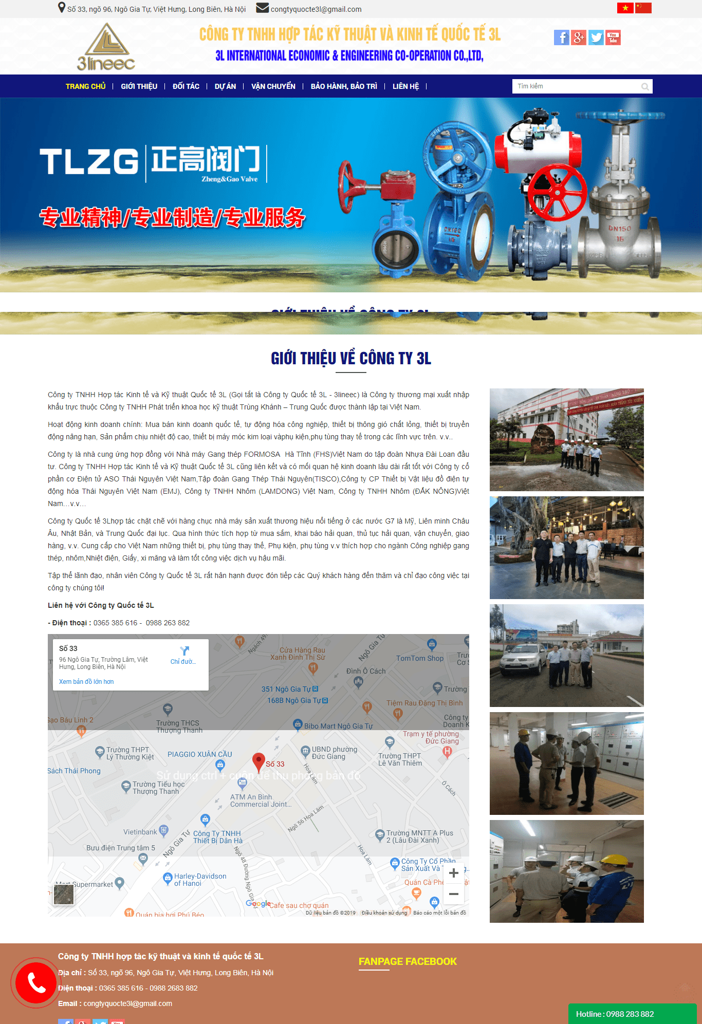 Thiết kế Web mới nhất 3lineec.com