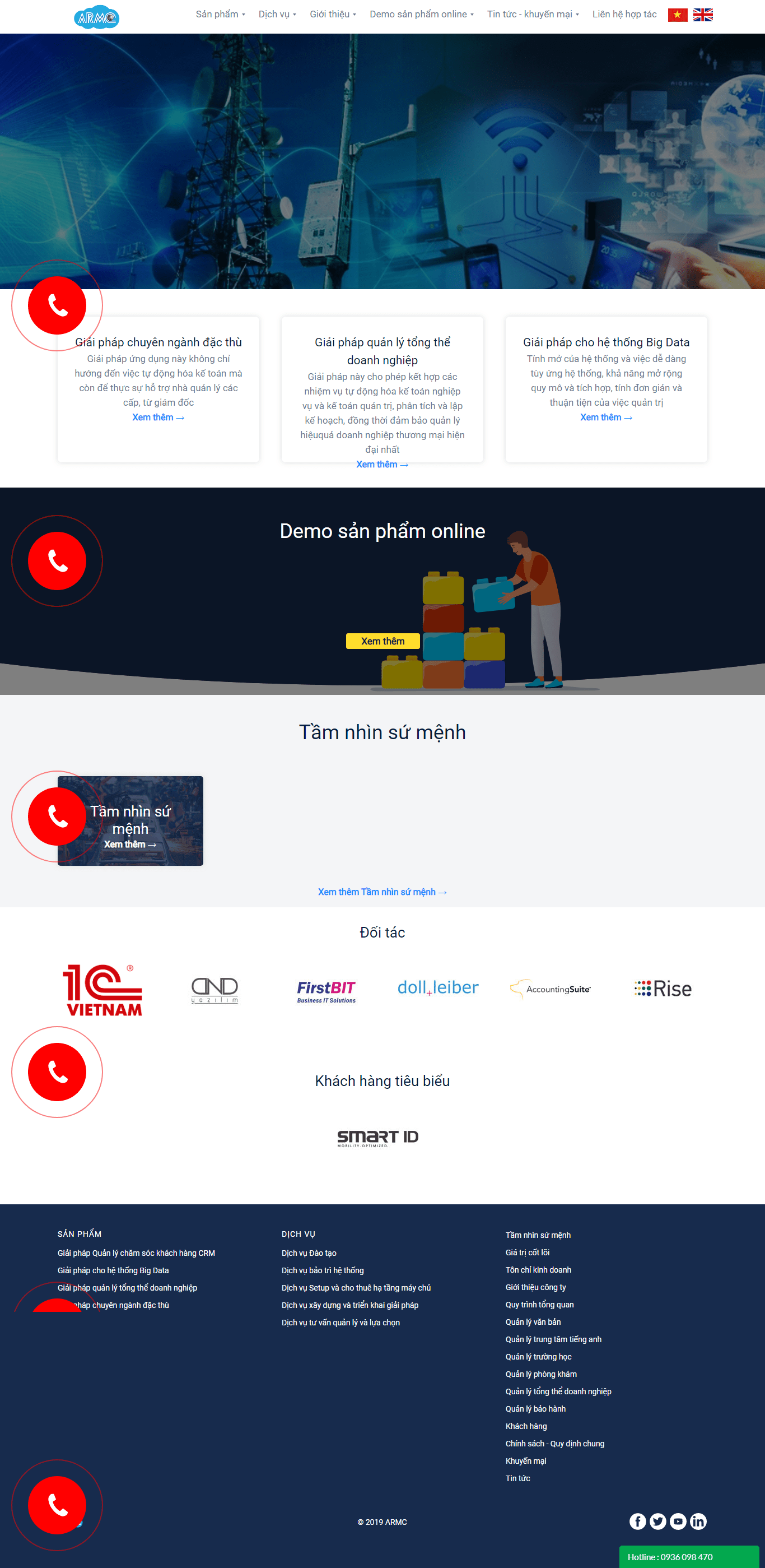 Thiết kế Web mới nhất armc.vn