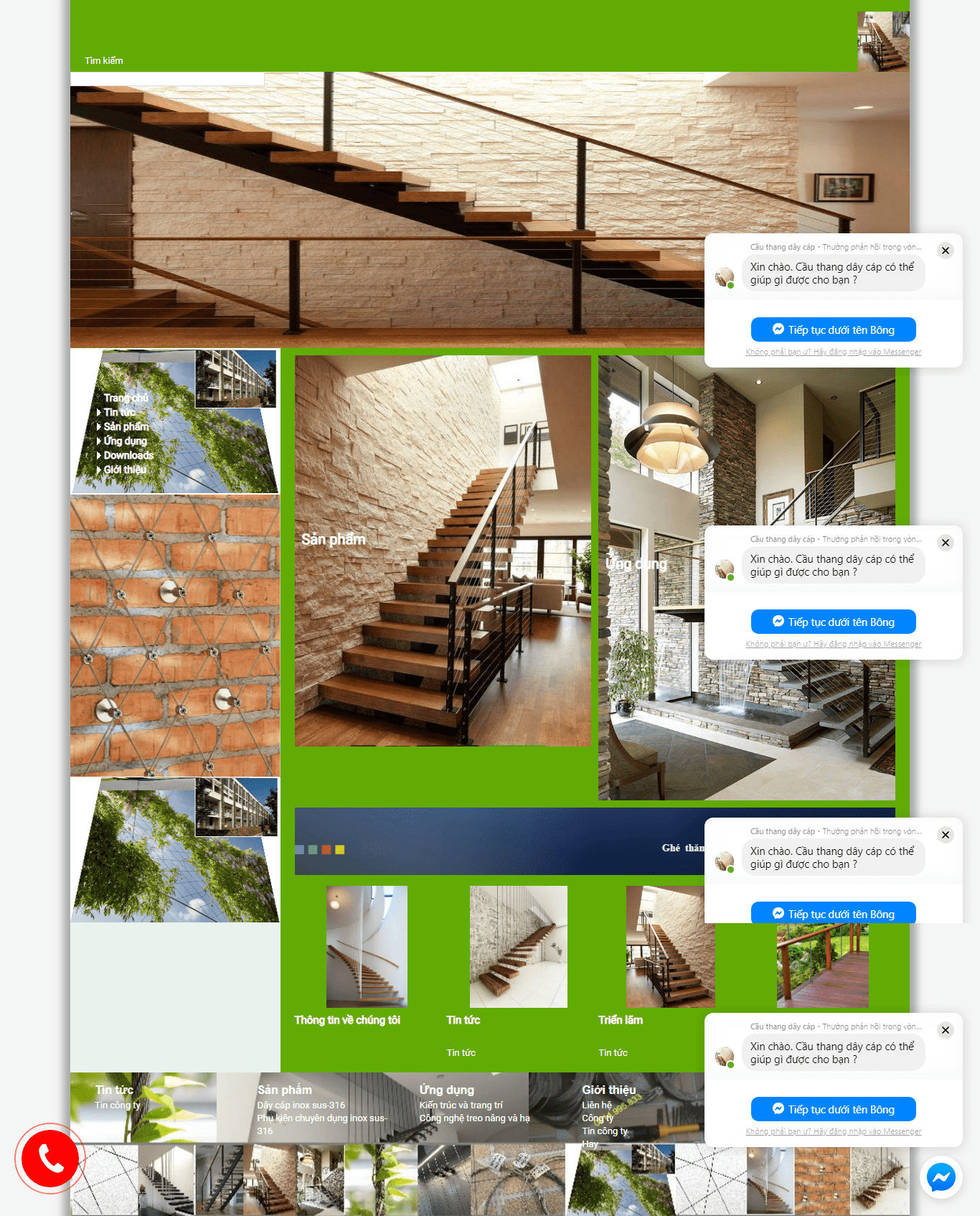 Thiết kế Web mới nhất cauthangdaycap.com.vn