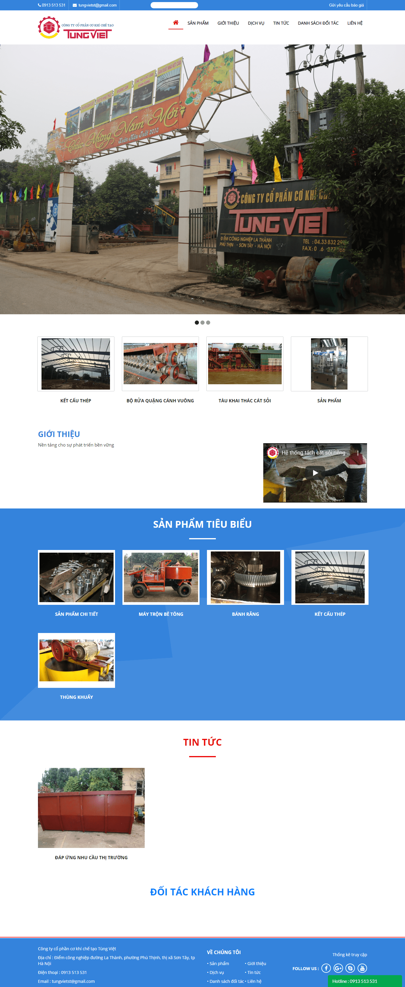 Thiết kế Web mới nhất cokhichetaotungviet.com