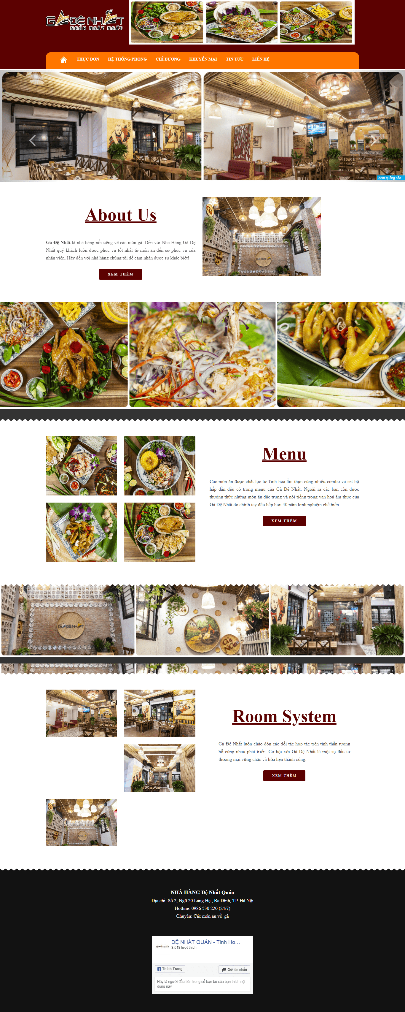 Thiết kế Web mới nhất denhatquan.vn