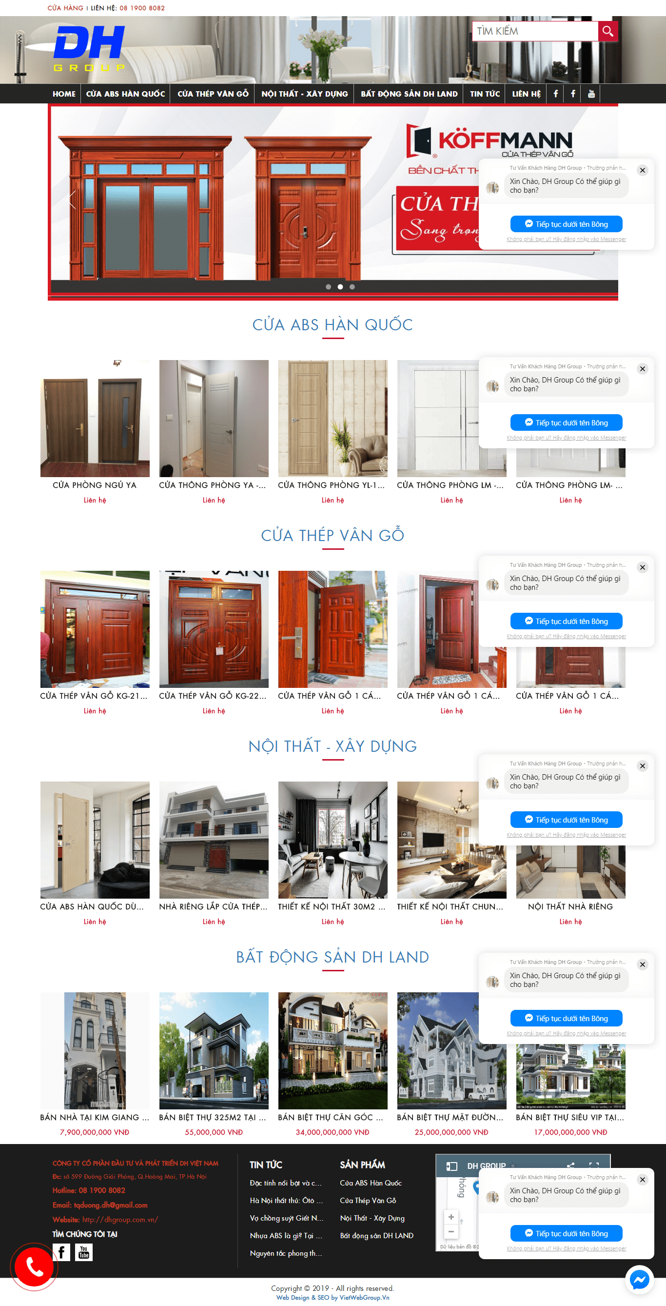 Thiết kế Web mới nhất dhgroup.com.vn