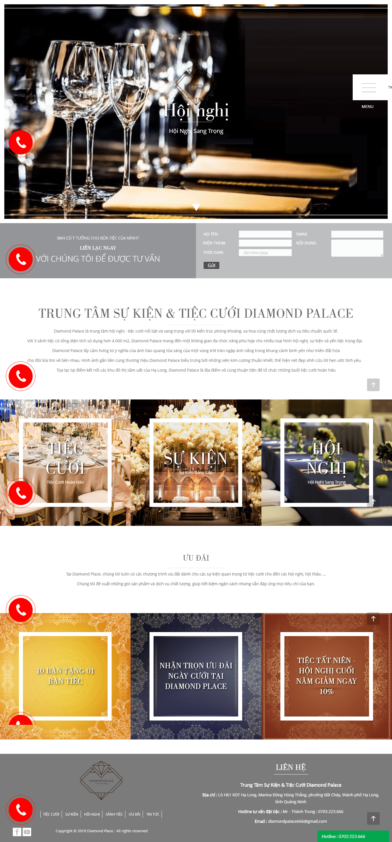 Thiết kế Web mới nhất diamondpalace.net
