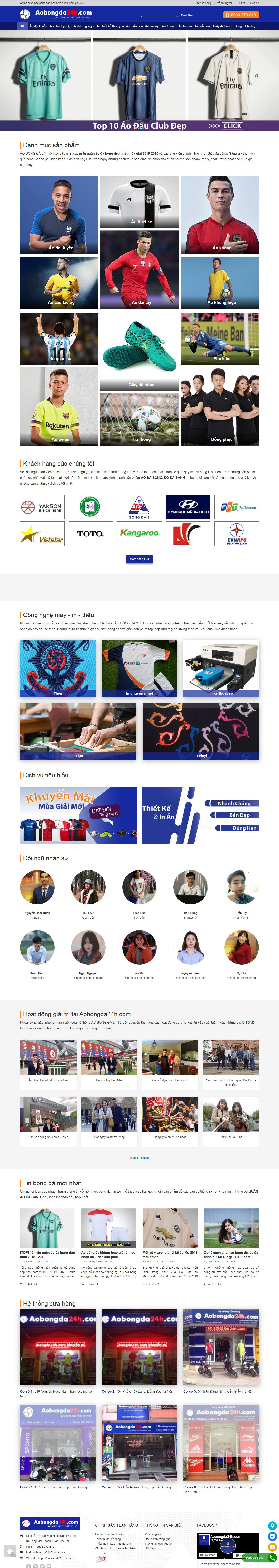 Thiết kế Web bán Đồ thể thao 338sport.xyz