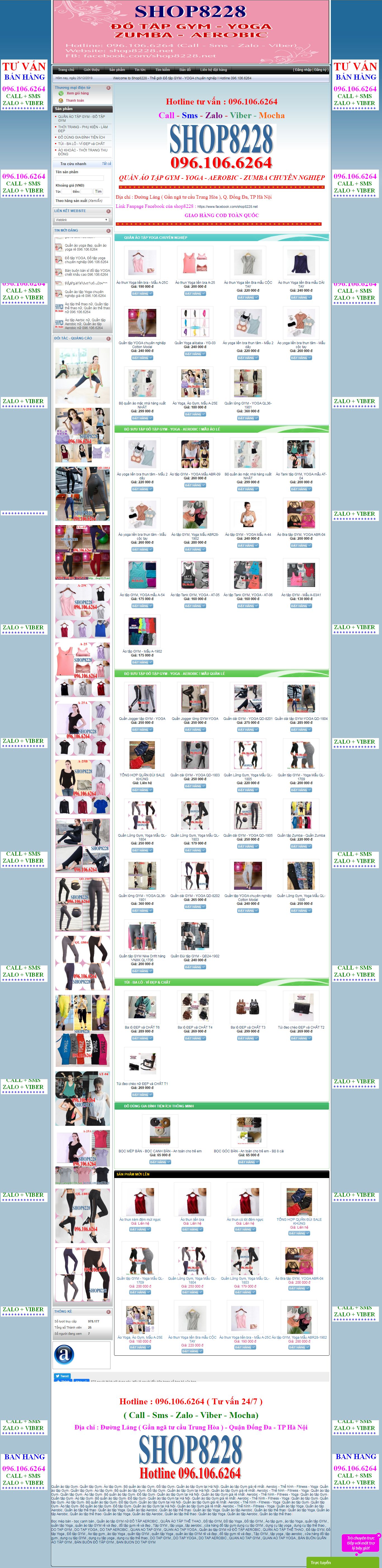 Thiết kế Web bán Đồ thể thao shop8228.net